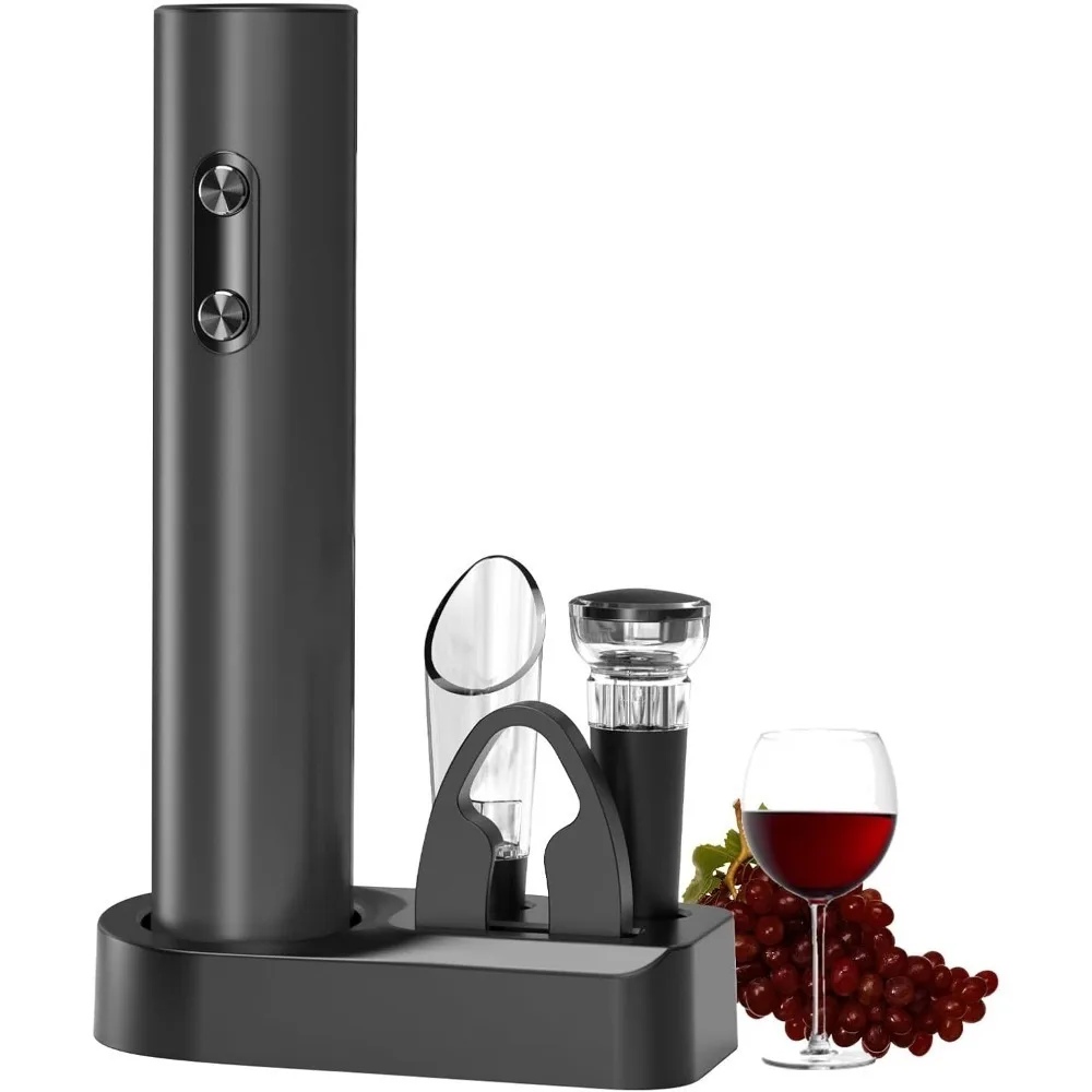 Wine Opener Electric - Set pembuka botol anggur elektrik, dengan