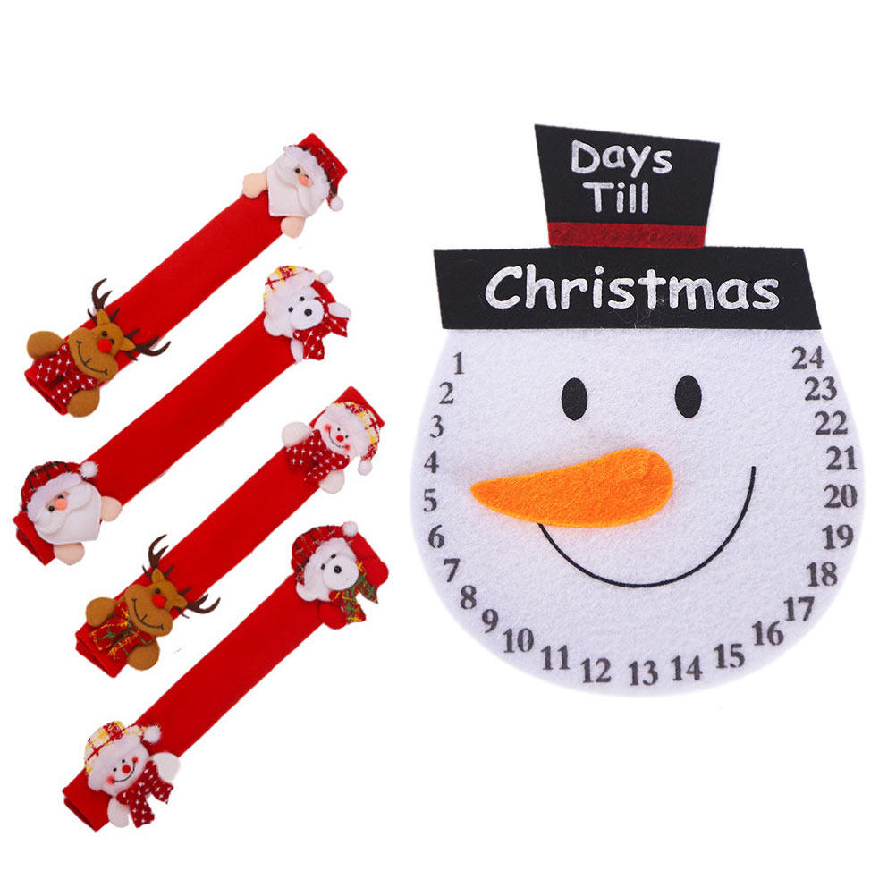Kitchen Appliances For.Xmas - 1Set Penutup Gagang Natal Bahan Lembut