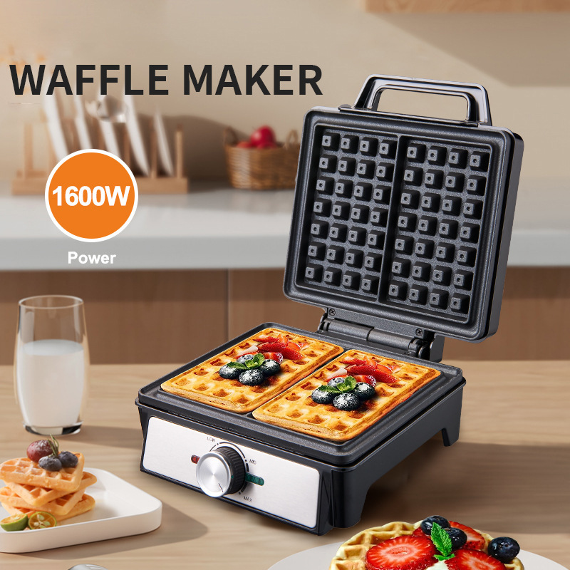 Pembuat Wafel 2 Potong Suhu Da - Waffle Iron Belgian ulasan dan harga