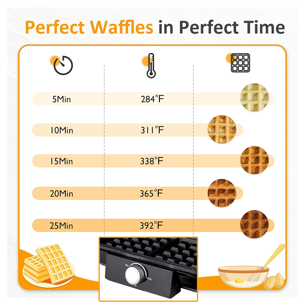 Pembuat Wafel Belgia 4 Potong  - Waffle Iron Belgian ulasan dan harga