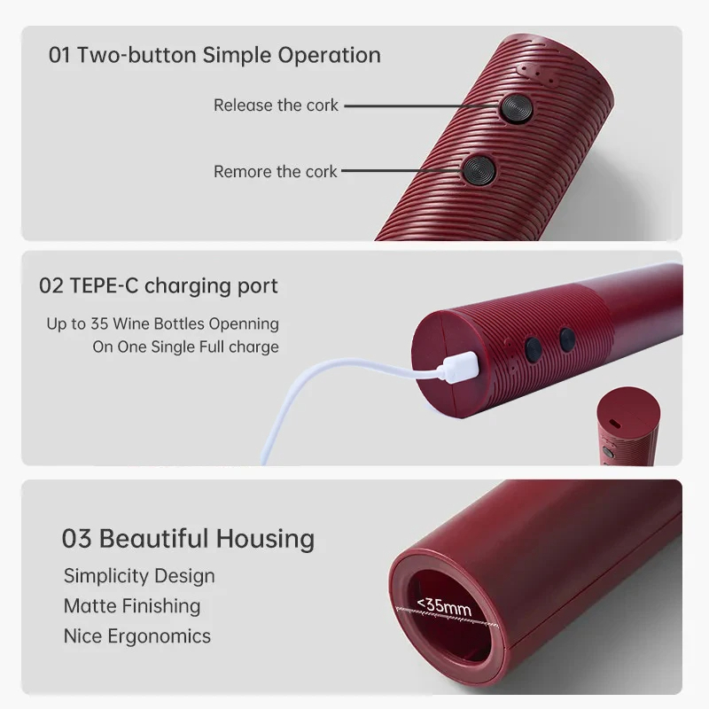 Pembuka Botol Anggur Elektrik  - Wine Opener Electric ulasan dan harga