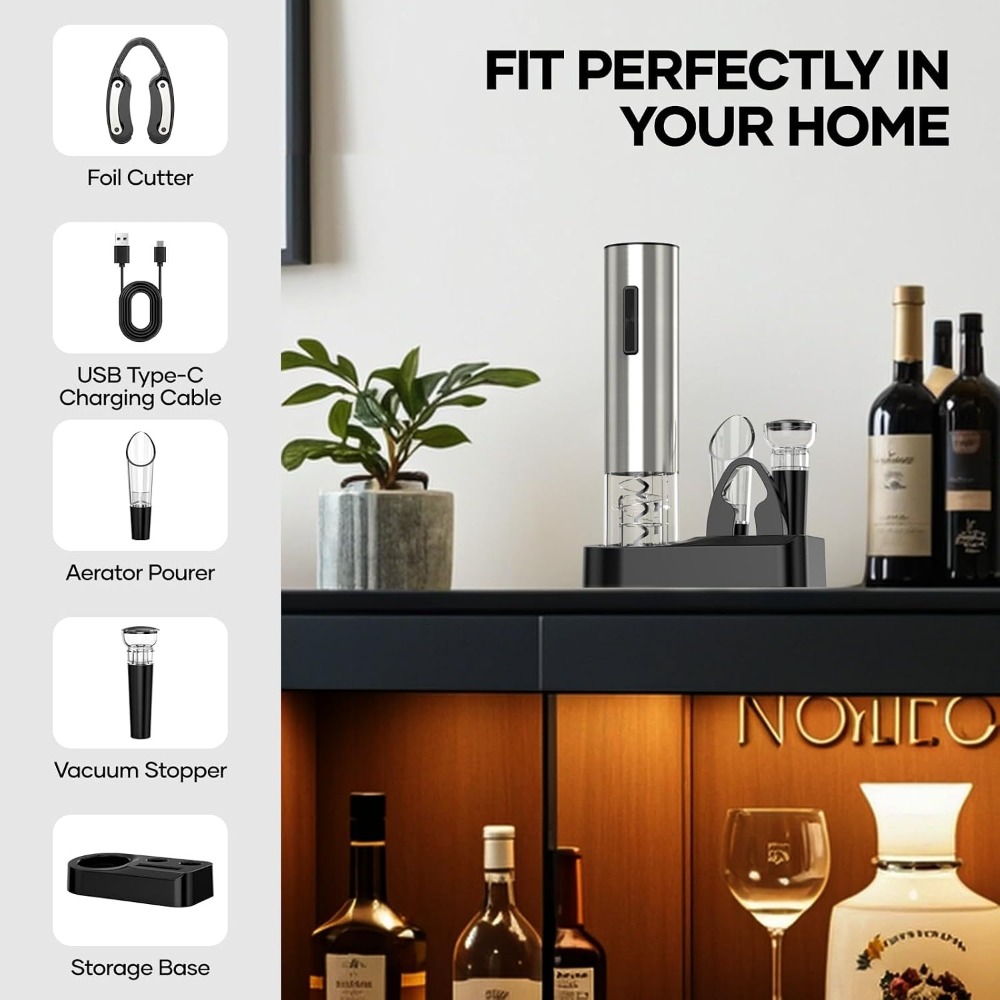 Pembuka Botol Anggur Elektrik  - Wine Opener Electric ulasan dan harga