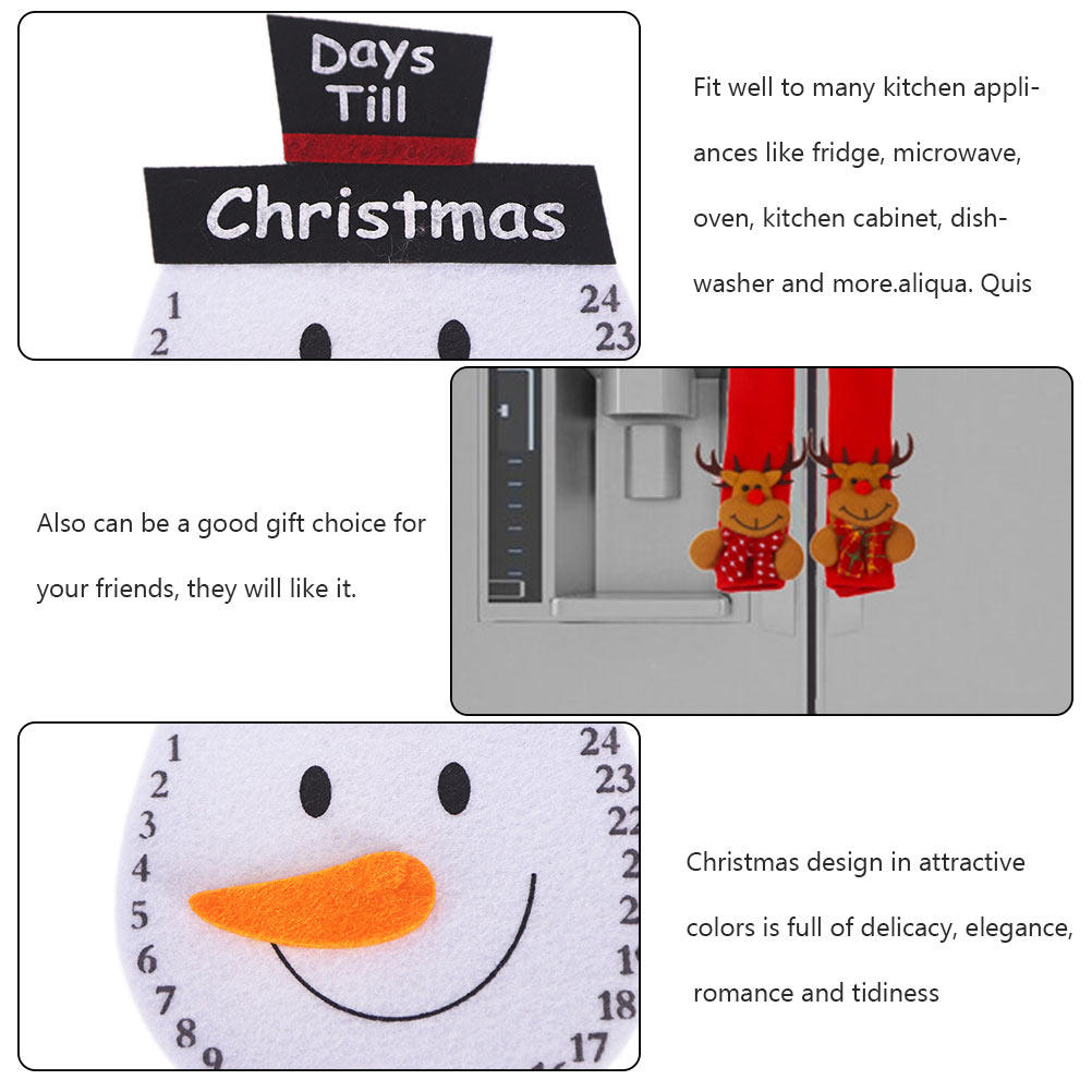 1Set Penutup Gagang Natal Baha - Kitchen Appliances For.Xmas ulasan dan harga