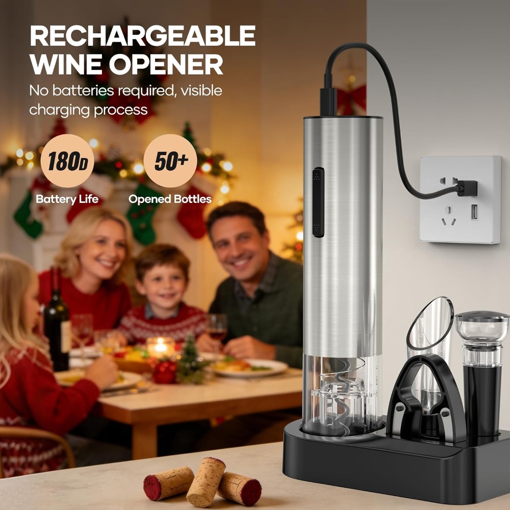 Pembuka Botol Anggur Elektrik  - Wine Opener Electric ulasan dan harga